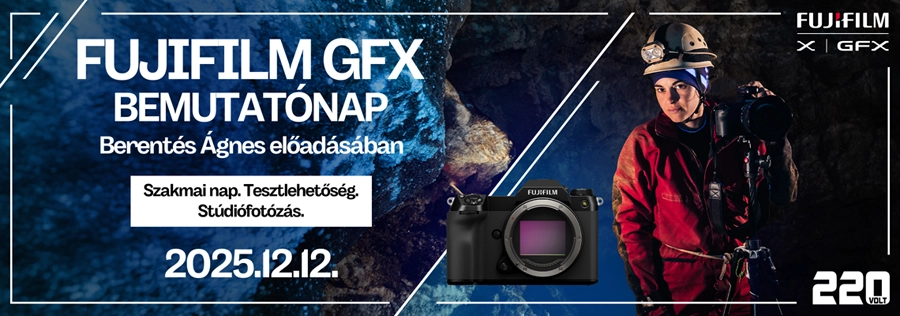 FUJIFILM GFX bemutatónap a 220voltban 