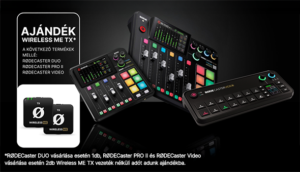 RodeCaster keverők ajándékkal