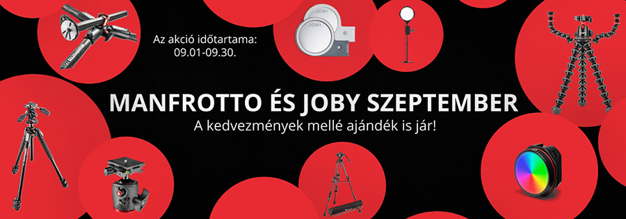 Manfrotto, Joby ajánlatok