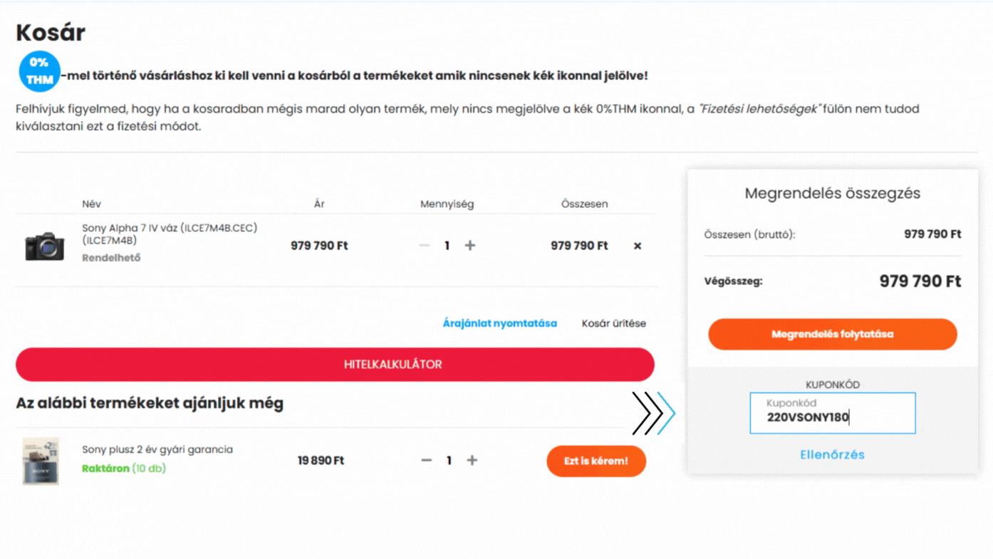Kuponmező screenshot