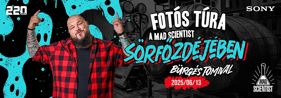 Sony - Fotós túra a Mad Scientist sörfőzdéjében Bürgés Tomival