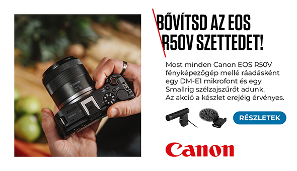 Canon EOS R50 V ajándékkal