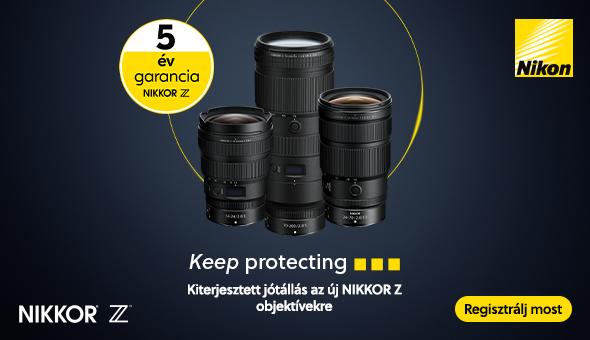 Nikon 5 év kiterjesztett garancia