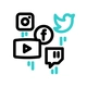 Aktualitások és social média ikon
