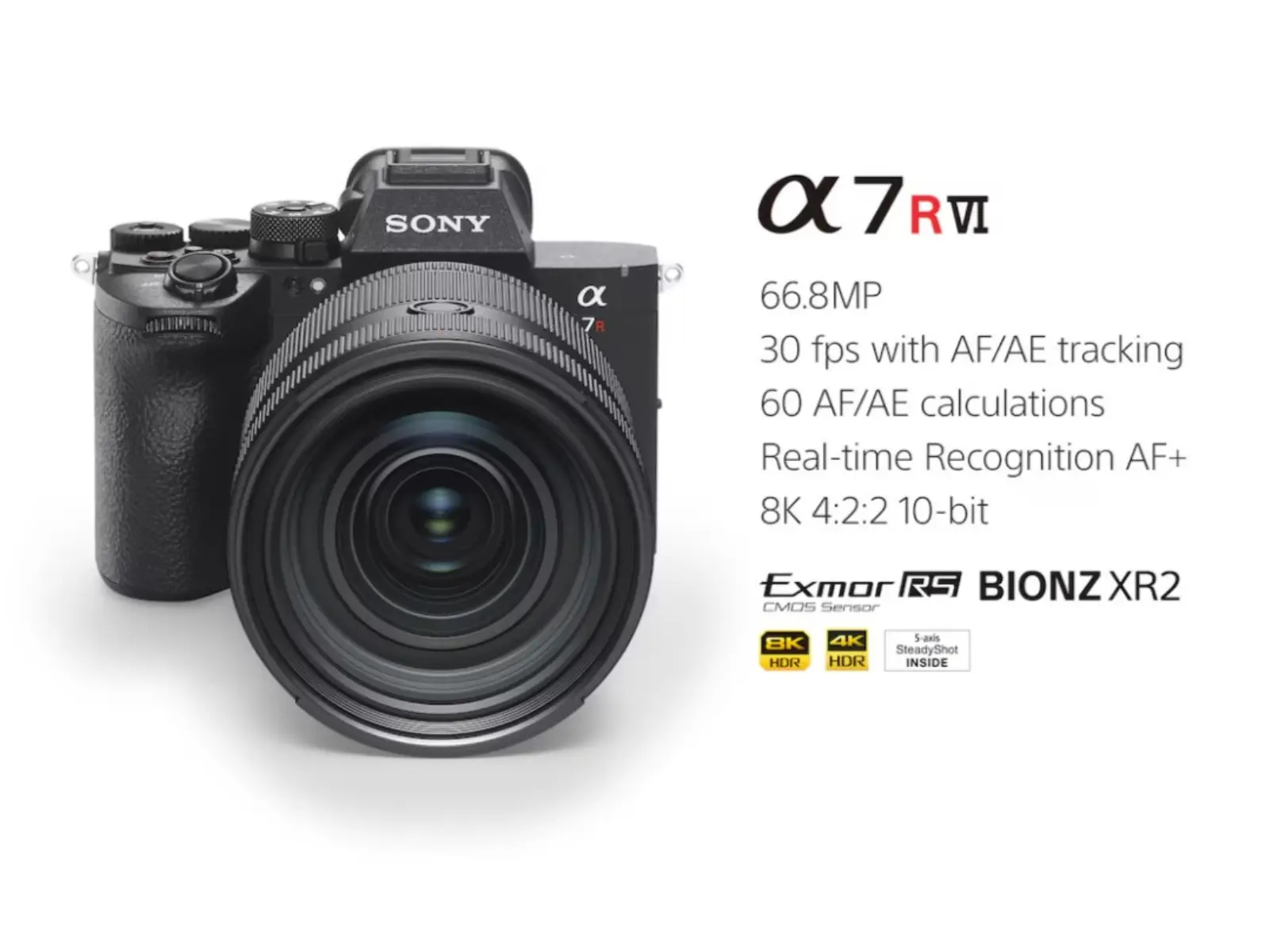 Sony α7R VI full-frame fényképezőgép prémium hero kép