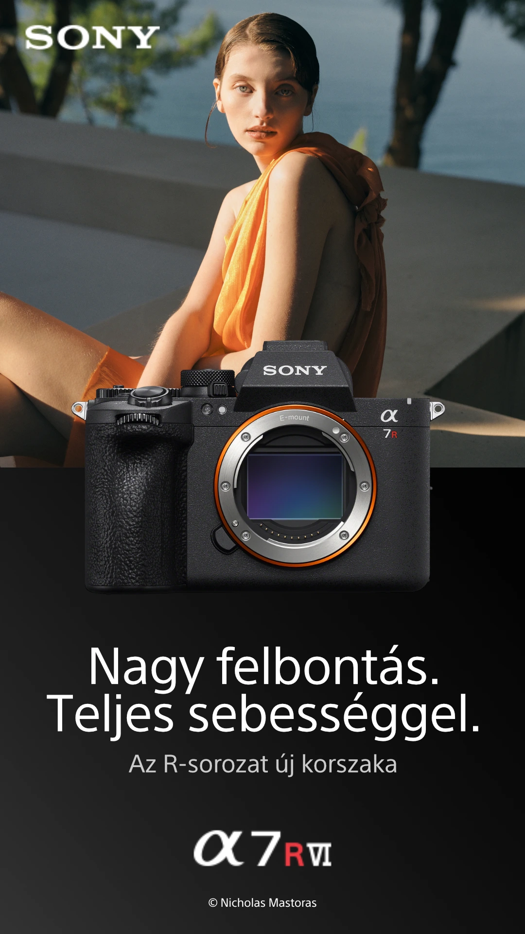 Sony α7R VI full-frame szenzor és váz technológiai hangulatkép