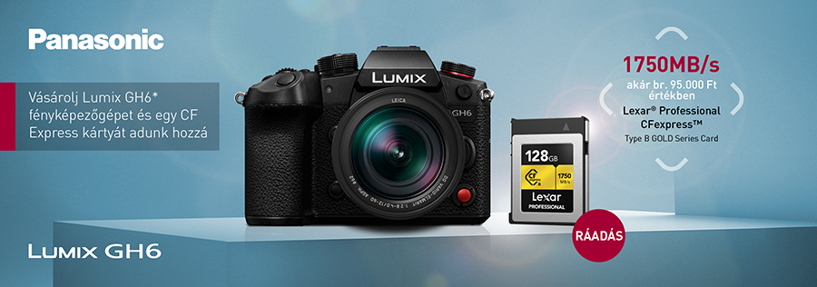 Panasonic DC-GH6 ajándékkal
