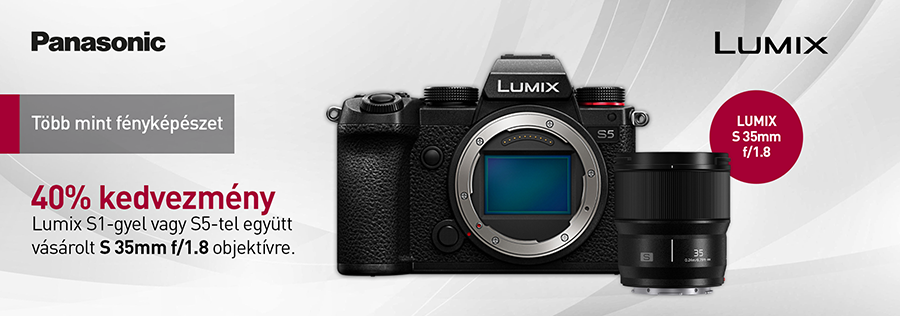 Panasonic Lumix S1 és S5 objektív kedvezmény