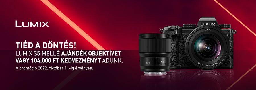 Panasonic Lumix S5 ajándékkal