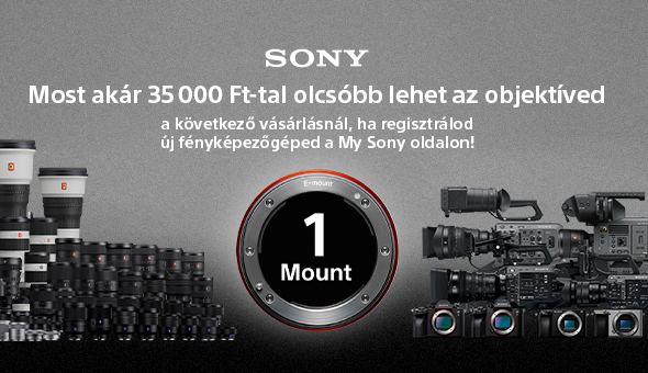 35.000 Ft pénzvisszatérítés Sony objektívekre
